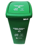 Trio de Canecas de 55 Litros Tapa Vaivén Colplast