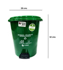 Papelera 12 Litros Tapa Pedal - Unidad a $42300