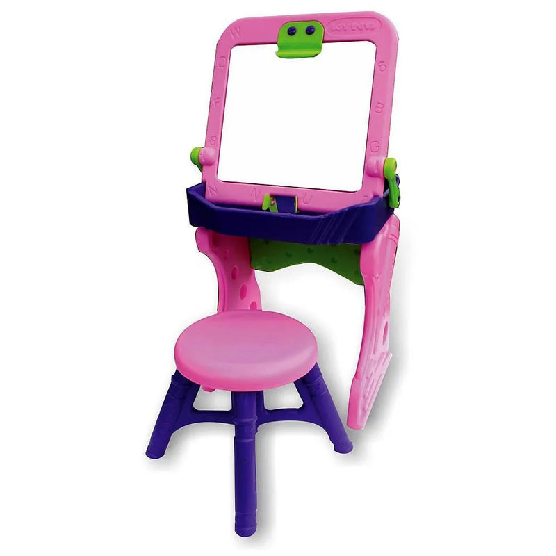 Escritorio Infantil con tablero acrílico y silla Color rosado