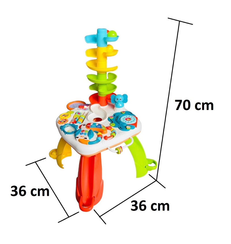 Mesa de actividades didáctica para bebés