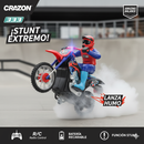 Moto A Control Remoto Con Humo Y Giros 360° Recargable