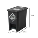 Papelera de 8 Litros con Pedal Luxury