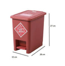 Papelera de 8 Litros con Pedal Luxury