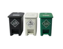 Trio de Papeleras de 8 Litros con Pedal Luxury
