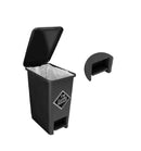 Punto ecológico 3 puestos con pedal Capacidad 12 Litros LUXURY