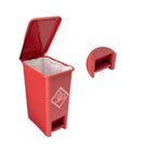 Punto ecológico 3 puestos con pedal Capacidad 12 Litros LUXURY