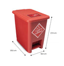 Punto ecológico 3 puestos con Pedal Capacidad de 8 litros LUXURY