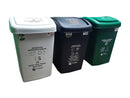 Trio de Papeleras Colplast 36 Litros Tapa Vaivén