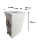 Papelera Plástica Pedal 12 L - Unidad a $29800