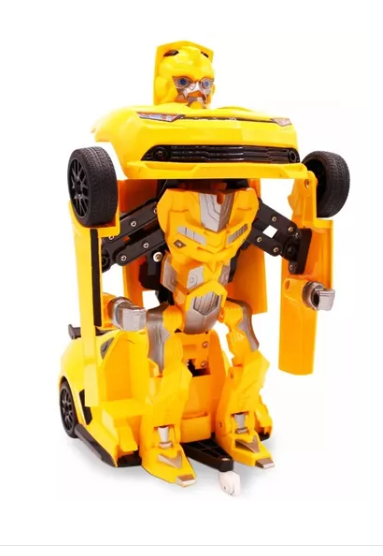 Carro Robot Transformable Bumblebee a Control Remoto Con Sonidos y Luces