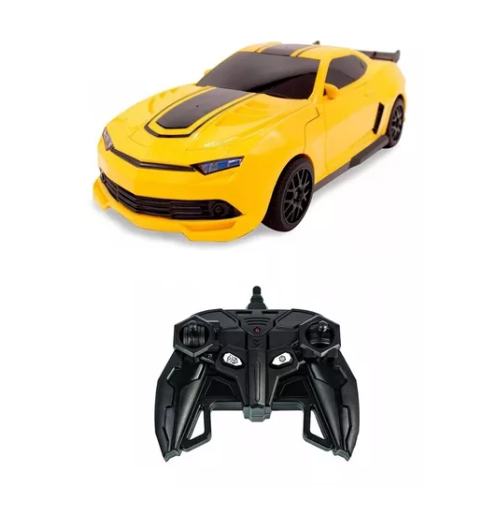 Carro Robot Transformable Bumblebee a Control Remoto Con Sonidos y Luces