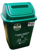 Punto ecológico 3 puestos con vaiven Capacidad de 10 litros COLPLAST