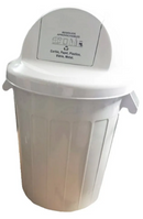 Caneca de 120 Litros con Tapa Cúpula Vaivén Colplast