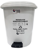 Punto ecológico 3 puestos con pedal Capacidad de 12 litros