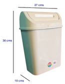 Papelera Plástica Vaivén De 12 Litros Para Oficina