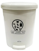 Punto ecológico 3 puestos con pedal Capacidad de 13 litros LUXURY