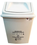 Papelera Colplast de 14 Litros Tapa Vaivén