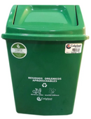 Punto ecológico 4 puestos con vaiven Capacidad de 14 litros