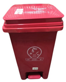 Punto ecológico 3 puestos con pedal Capacidad de 20 litros LUXURY