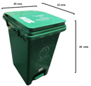 Papelera Pedal Oficina De 32 X 44 X 25 Color Reglamentario