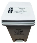 Punto ecológico 3 puestos con pedal Capacidad de 20 litros LUXURY