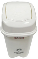 Caneca Plástica De 30 Litros Tapa Vaivén Para Reciclaje