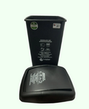 Papelera Plástica De 36 Litros Tapa Vaivén Punto Ecológico