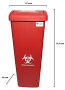 Caneca de 55 Litros Tapa Vaivén Colplast