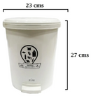 Trio de Papeleras de 7 Litros con Pedal Luxury