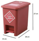 Trio de Papeleras de 8 Litros con Pedal Luxury