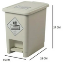 Trio de Papeleras de 8 Litros con Pedal Luxury