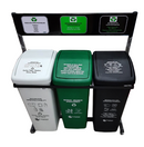 Punto ecológico 3 puestos con vaiven Capacidad de 55 litros COLPLAST