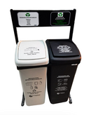 Punto ecológico 2 puestos con vaiven Capacidad 55 Litros COLPLAST