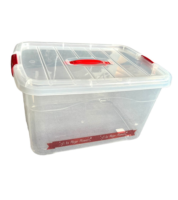 Caja Plástica Tupper Multihogar Tapa Click De 17 Litros