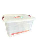 Caja Plástica Tupper Multihogar Tapa Click De 17 Litros