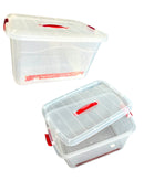 Caja Plástica Tupper Multihogar Tapa Click De 17 Litros