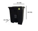 Papelera Colplast Rectangular de 60 Litros con Pedal
